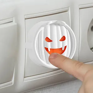 Заглушка для розеток Ghost Smile Силиконовая Упаковка 10 шт. synthetic.ua - Фото 1