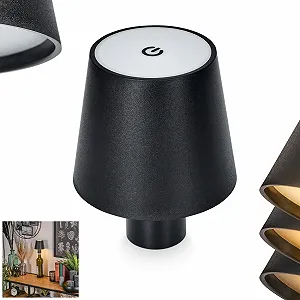 Світлодіодна настільна лампа Salgadinho 3 Вт 300 лм 3000 К Чорно-білий - Фото 1