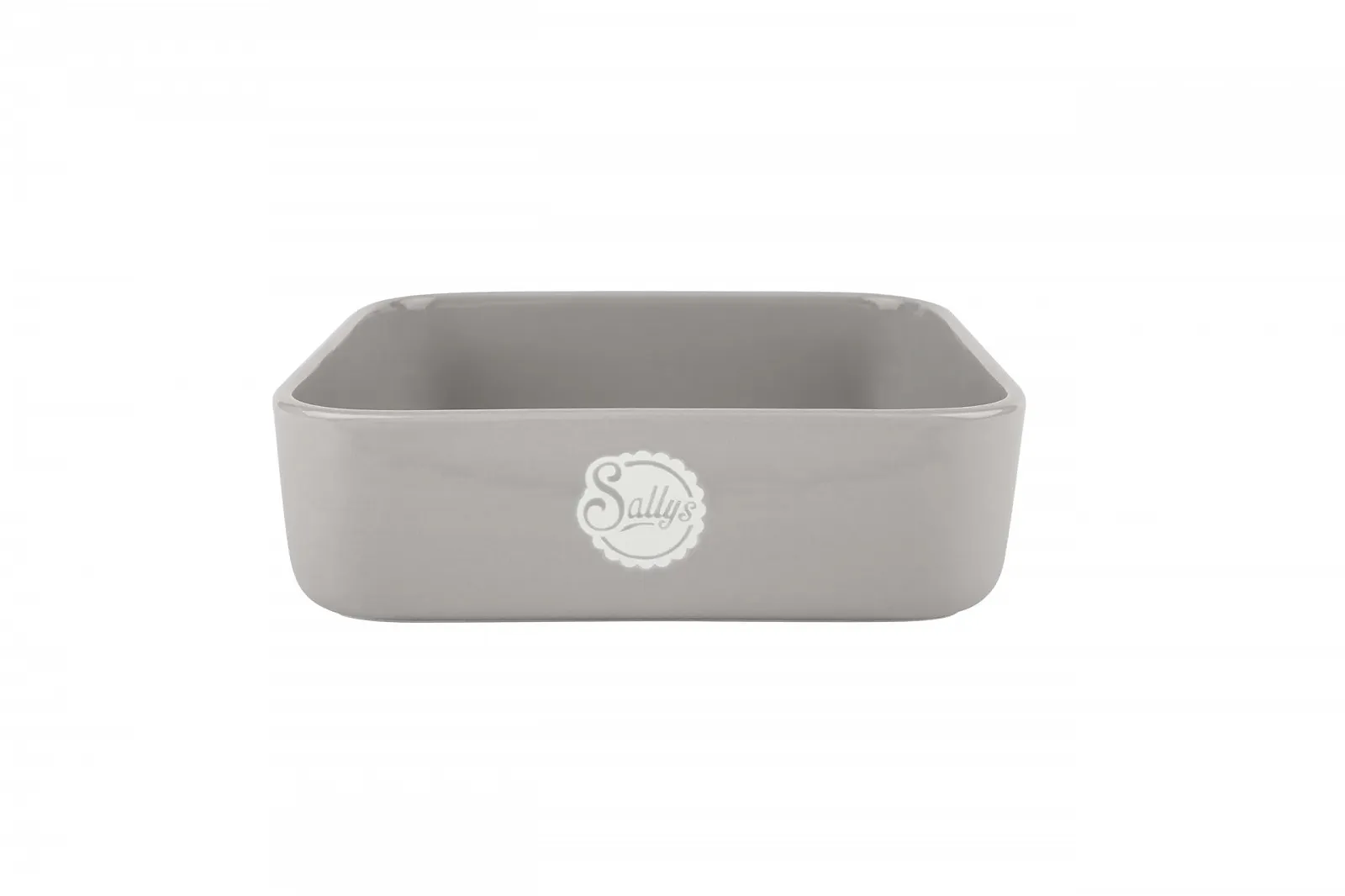 Форма для запекания Sallys Stoneware Прямоугольная 23.5 x 23.5 x 7 см Светло-серая, фото №1
