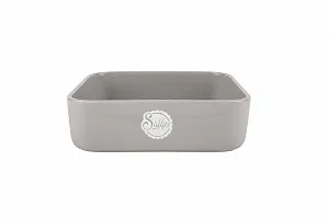 Форма для запекания Sallys Stoneware Прямоугольная 23.5 x 23.5 x 7 см Светло-серая - Фото 1