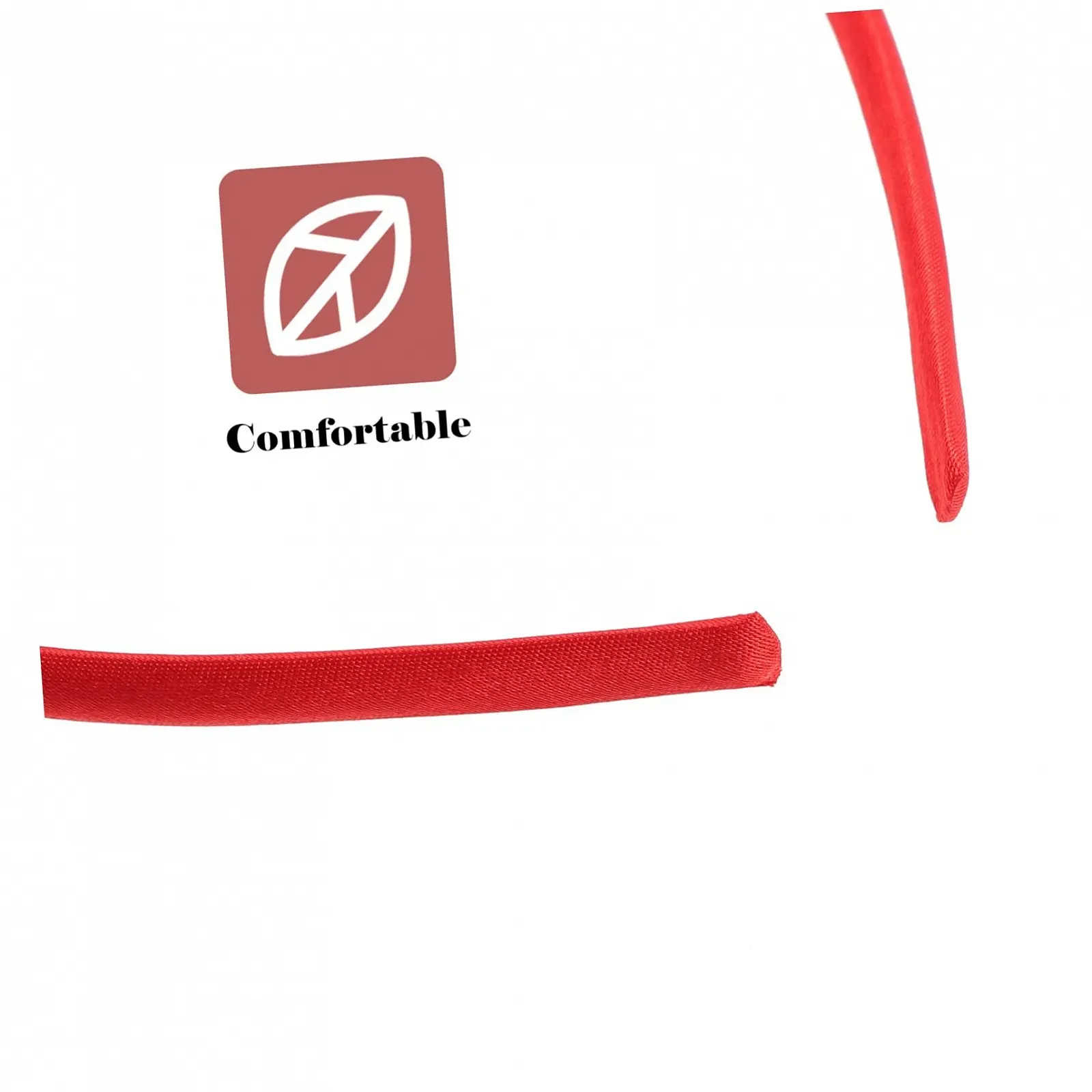 Обруч для волос Abaodam Сердце Красный, фото №5