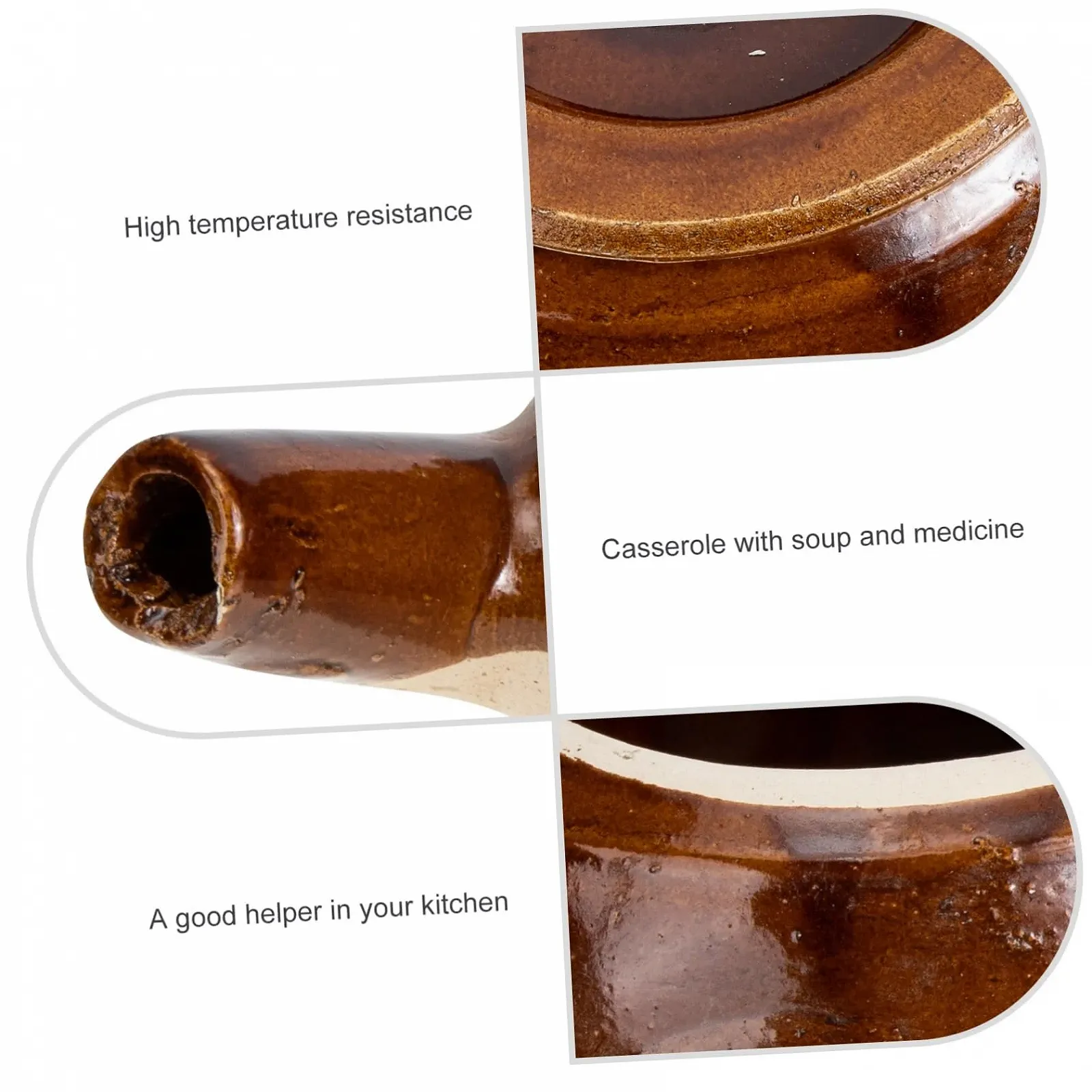 Керамический горшок Luxshiny Clay Pot для приготовления лечебных отваров и чая, фото №7