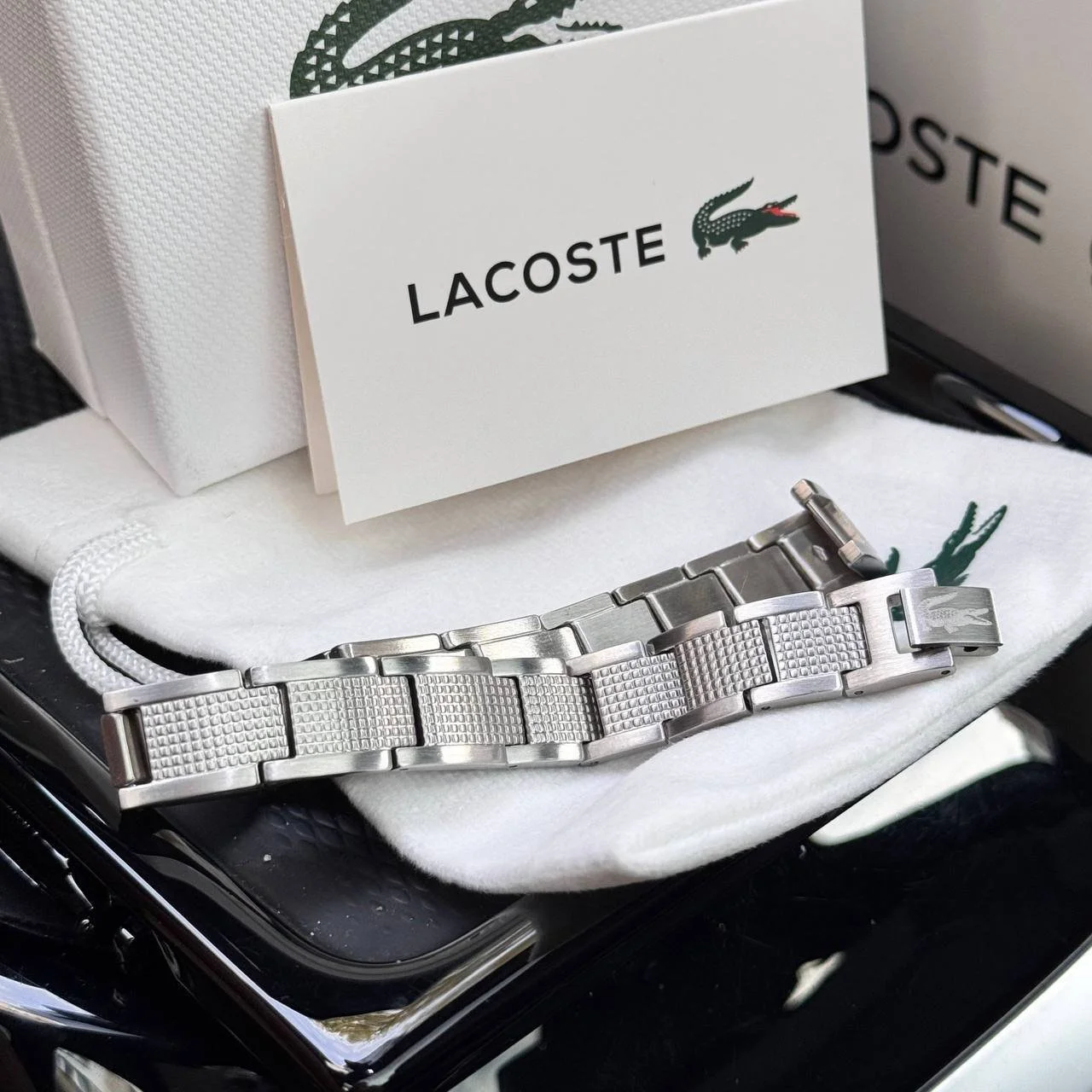 Мужской браслет из нержавеющей стали Lacoste, фото №7