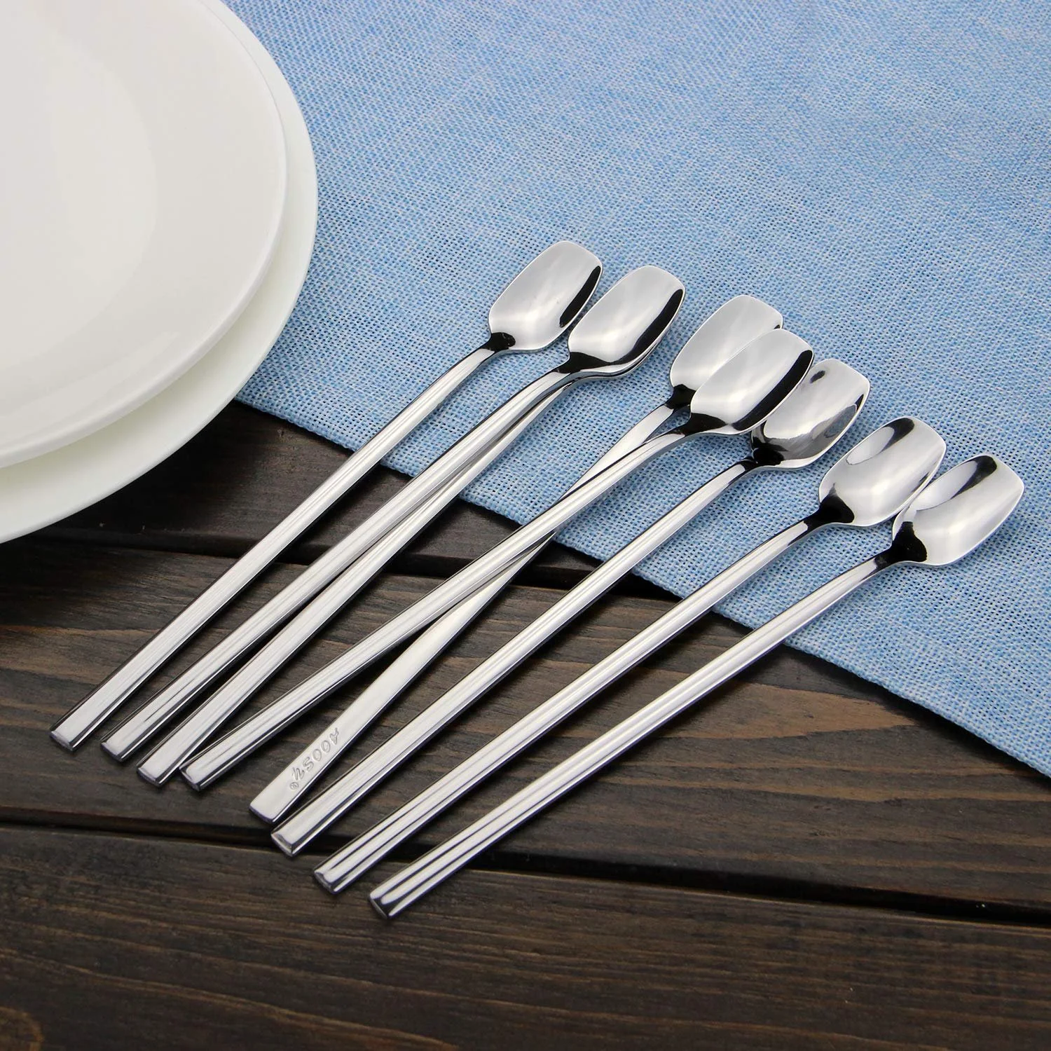 Ложка Типу Латте макіато YFWOOD Набір 8 штук 20.5 см, фото №2 Ложка Типу Латте макіато YFWOOD Набір 8 штук 20.5 см, фото №2