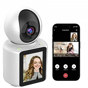 Відеоняня Смарт-камера 3T6B 2.8 Inch HD Дисплей ІЧ Нічне бачення 360° Двосторонній аудіозв'язок - Фото 1
