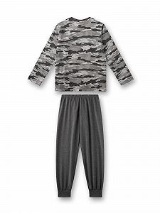 Пижама Sanetta для мальчиков, длинная, серая synthetic.ua - Фото 1