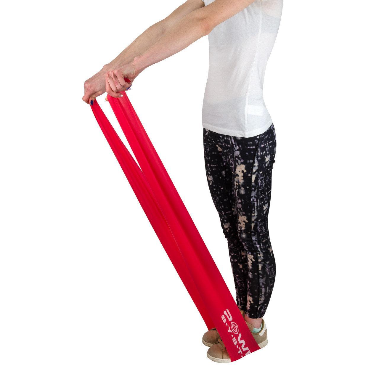 Стрічка-еспандер для спорту та реабілітації Power System PS-4122 Flat Stretch Band Level 2 Red (15-25кг.), фото №2 Стрічка-еспандер для спорту та реабілітації Power System PS-4122 Flat Stretch Band Level 2 Red (15-25кг.), фото №2