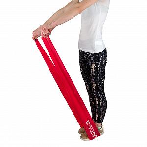 Стрічка-еспандер для спорту та реабілітації Power System PS-4122 Flat Stretch Band Level 2 Red (15-25кг.) synthetic.ua - Фото 1