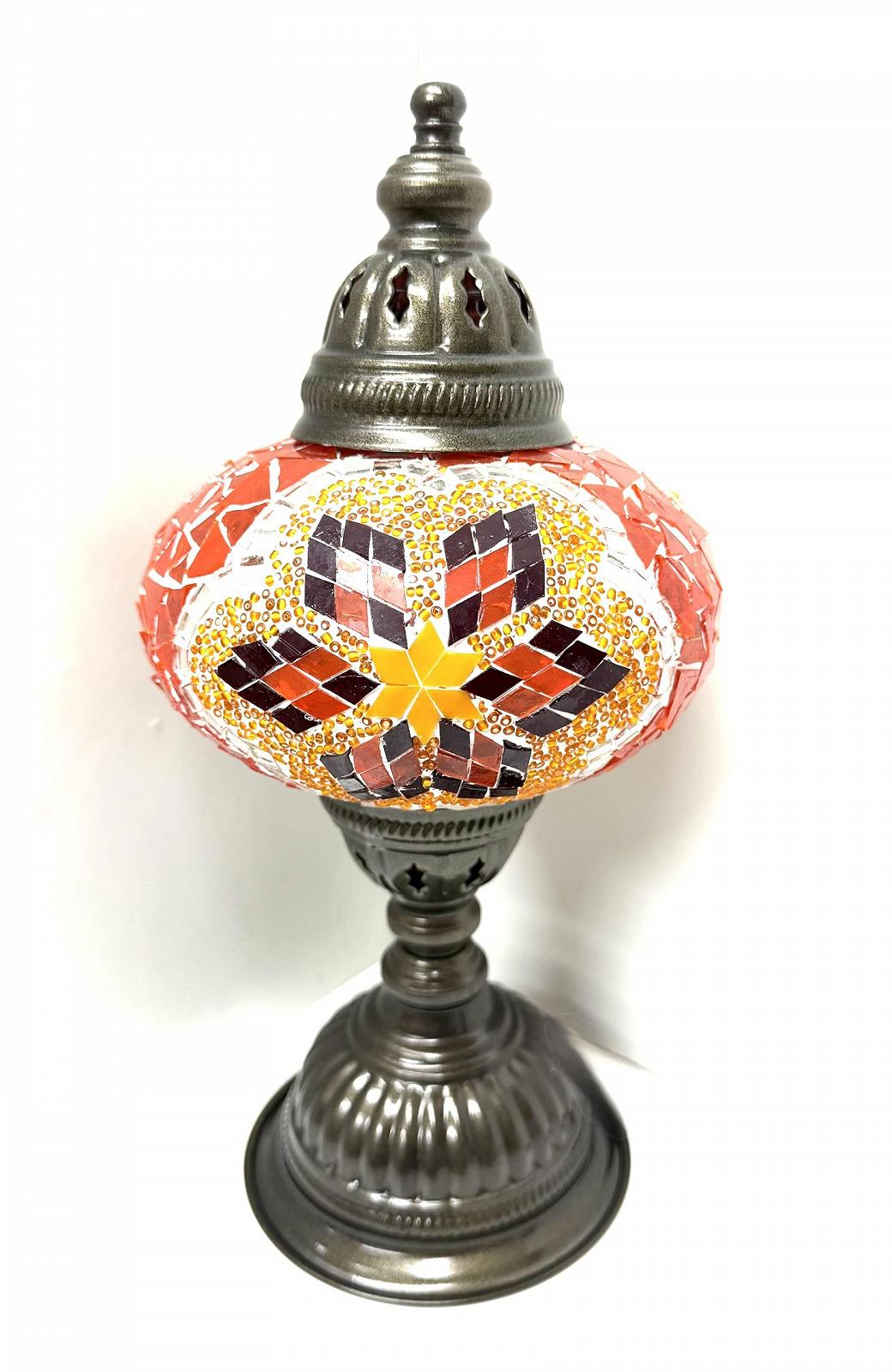 Настільна лампа Samarkand Lights Mosaic L Помаранчево-червона зірка, фото №4