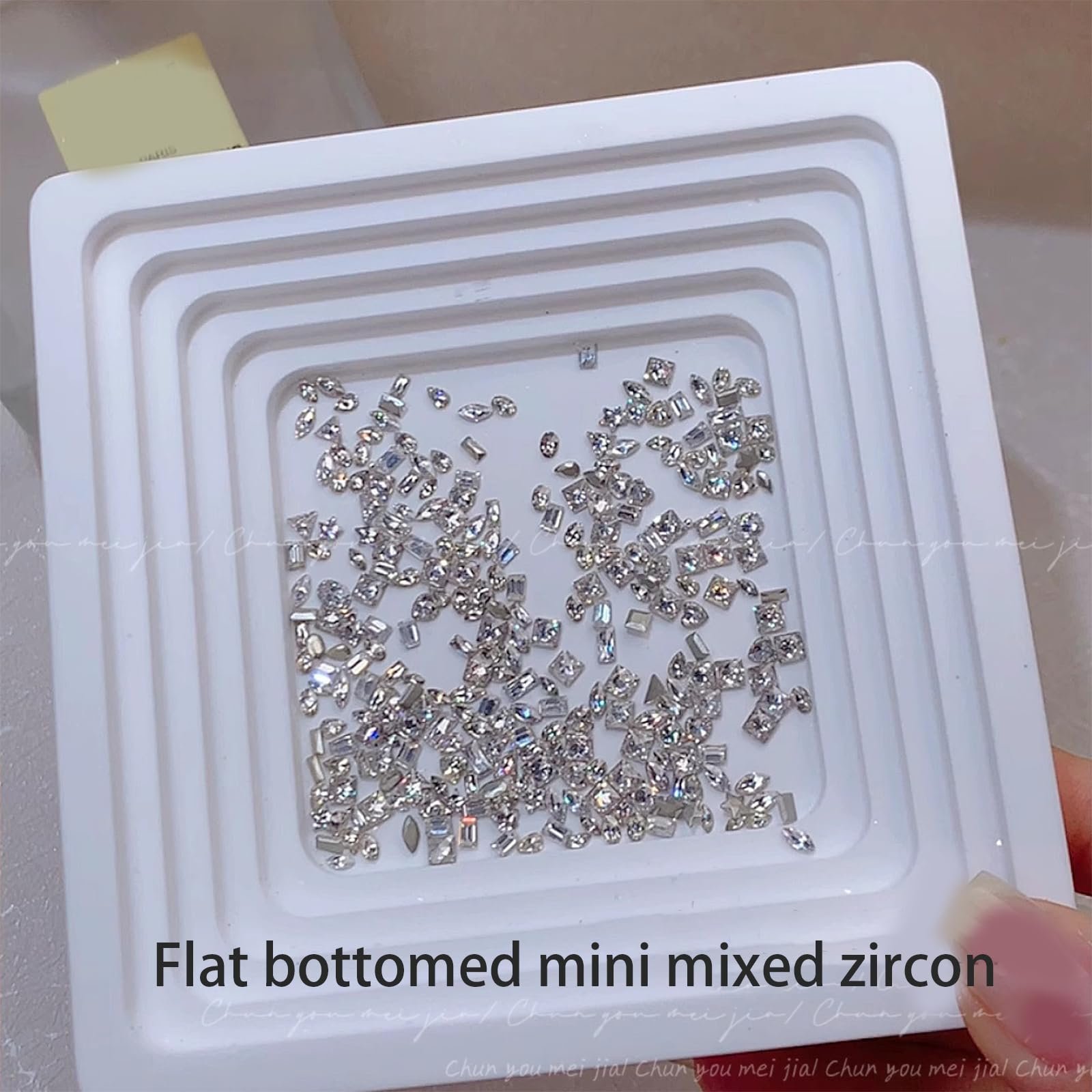 Стразы для ногтей Фигурные 50 шт., фото №6