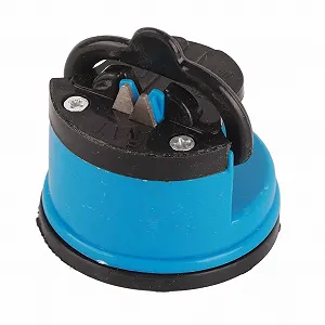 Ручна точилка для ножів з присоскою ABS + вольфрамова сталь Синій - Фото 1