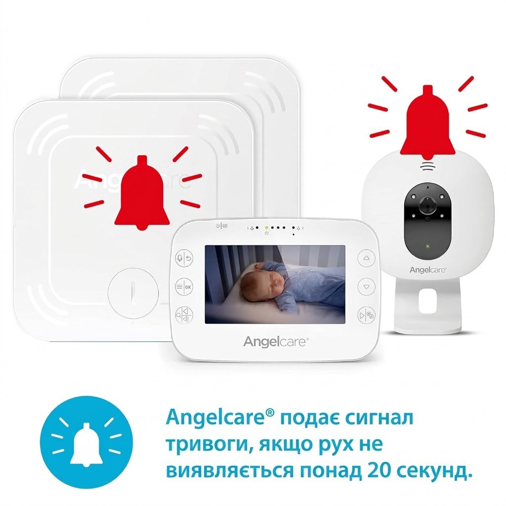 Видеоняня Angelcare SmartSensor Pro 3 / 3-в-1 / 2 беспроводных сенсорных коврика, фото №3