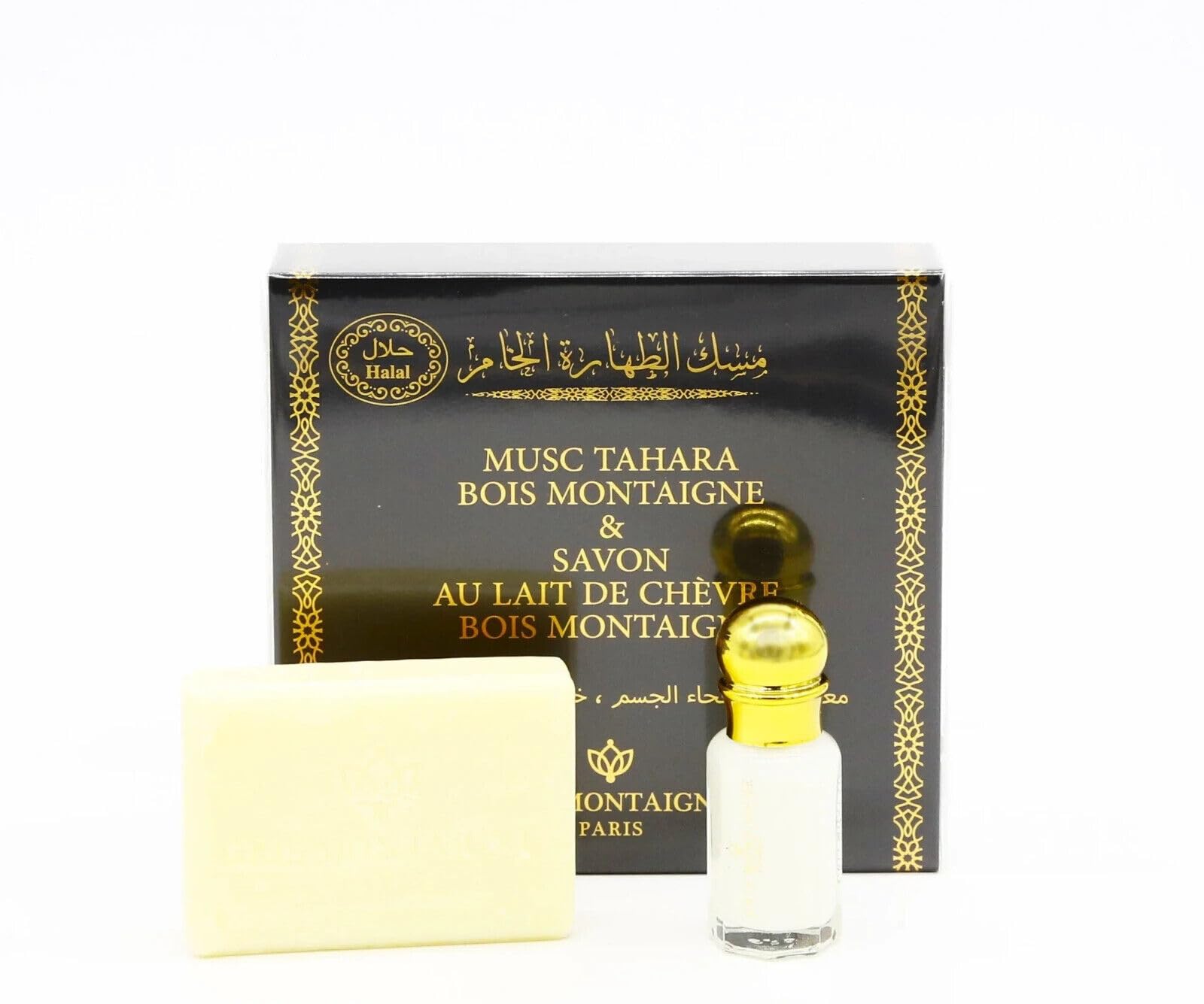 Парфюмерное масло Gris Montaigne Paris Musc Tahara 12 мл белый с мылом 100 г, фото №1