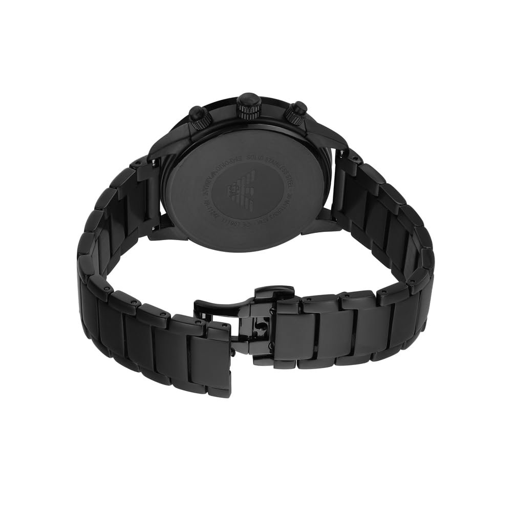 Чоловічий Годинник Emporio Armani Chronograph 43мм Чорний, фото №6
