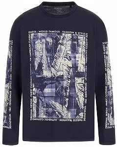 Чоловічий светр Guess Jeans, Темно-синій, L - Фото 1