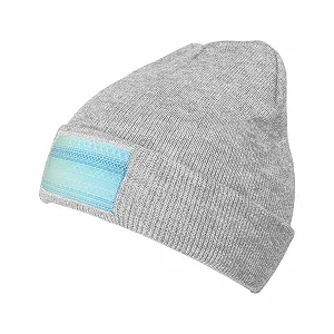 Шапка-бини с плавным градиентом для женщин, теплая зимняя вязаная  Slouchy Skull Cap с манжетами - Фото 1