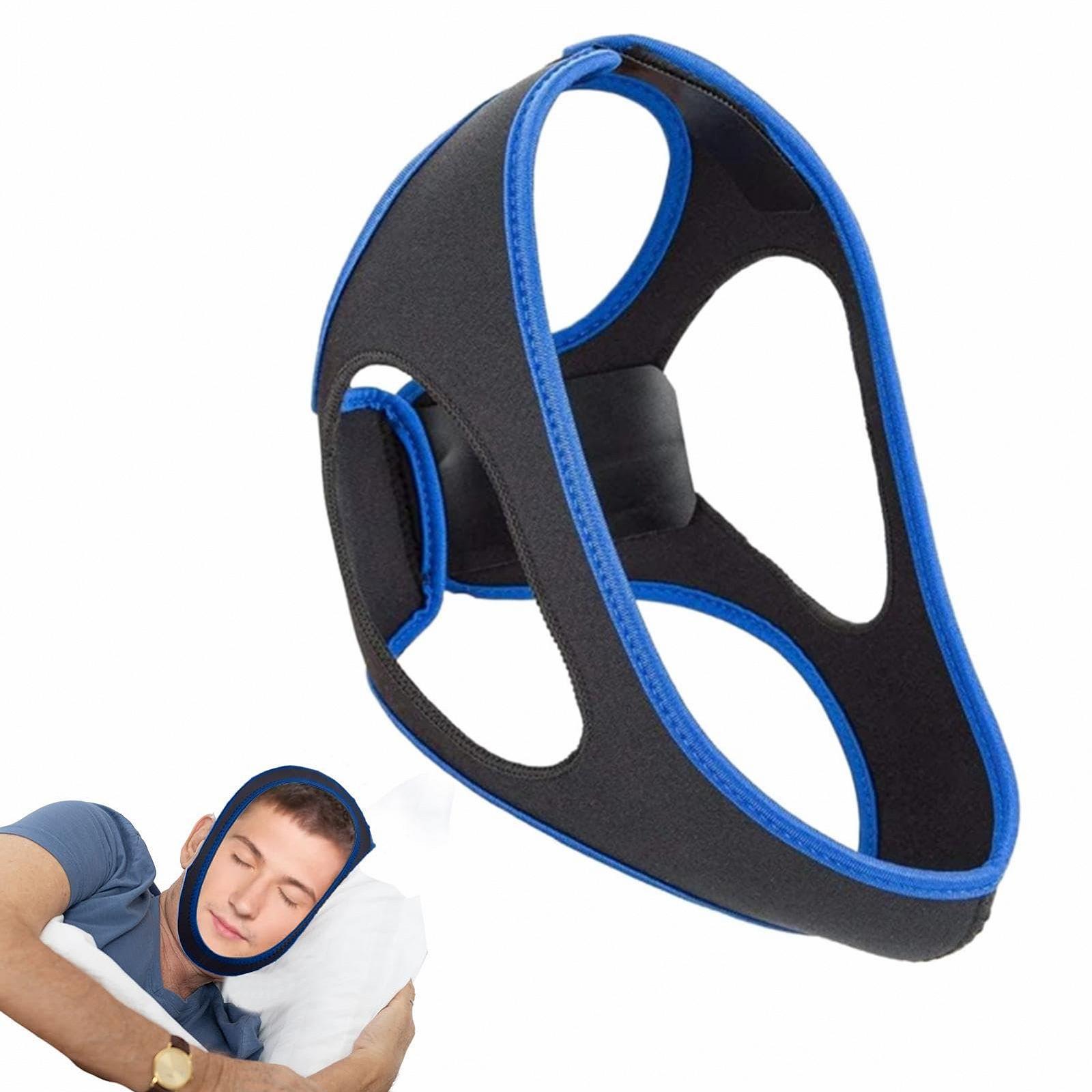 Ремінець на підборіддя для сну проти хропіння, дихаючий, регульований, фото №7