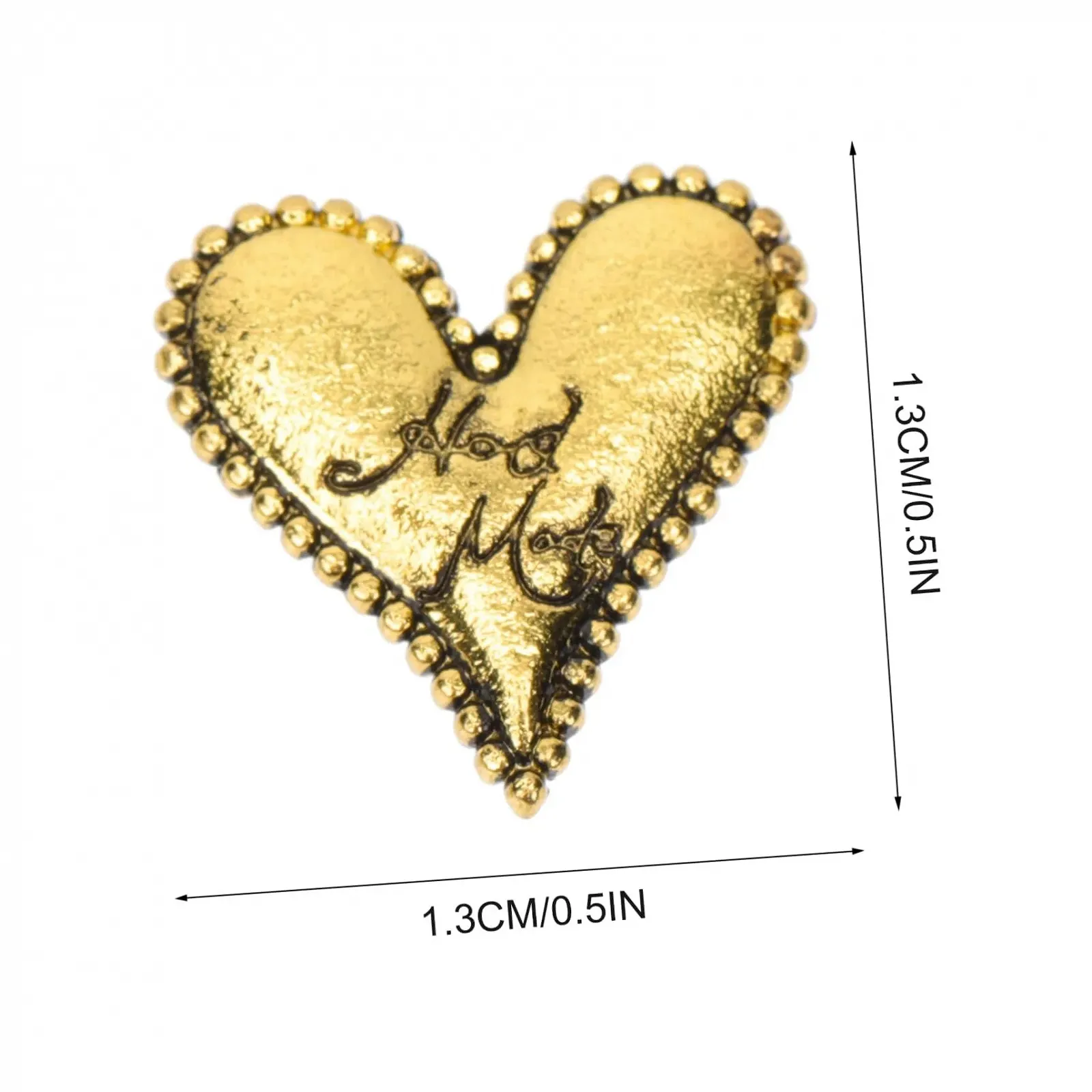 Украшения для ногтей Healeved Ретро Ювелирные изделия для ногтей Ретро Камни для ногтей Аксессуары для ногтей 3D Блестки для ногтей с плоской задней частью Биссер для ногтей Подвески для ногтей из цинкового сплава, 40 шт, фото №8