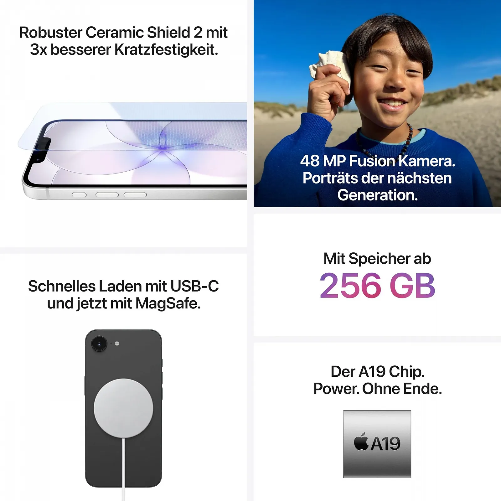 Смартфон Apple iPhone 17e 256GB 6.1" Super Retina XDR A19 48MP Fusion Pale Pink, фото №4 Смартфон Apple iPhone 17e 256GB 6.1" Super Retina XDR A19 48MP Fusion Pale Pink, фото №4