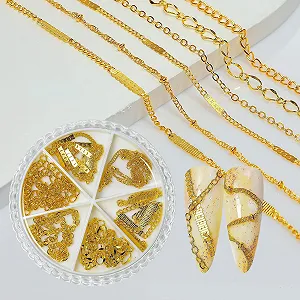 Купить 3D Металлическая Цепочка для Декорирования - Фото 1 3D Металлическая Цепочка для Декорирования - Фото 1