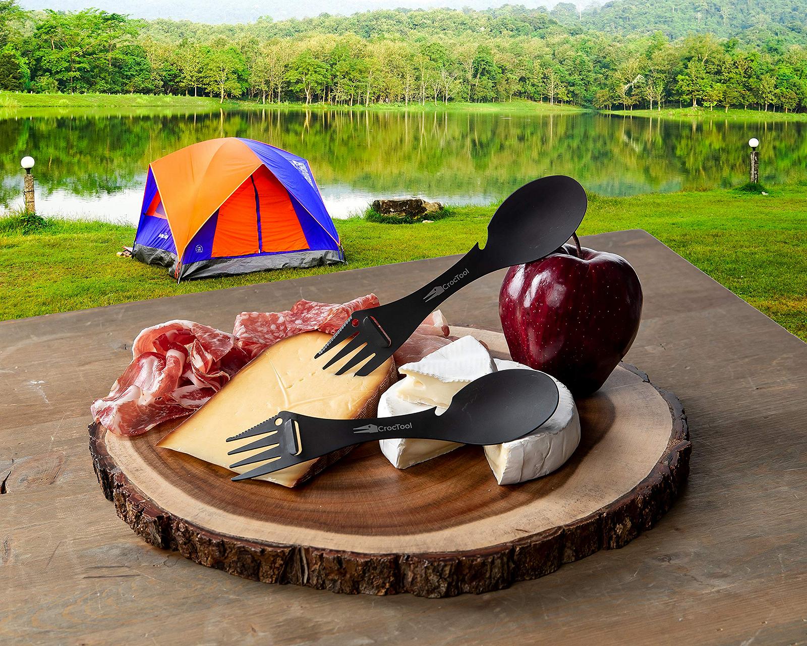 CrocTool Spork Набір кухонного приладдя 5-в-1 чорний, фото №3 CrocTool Spork Набір кухонного приладдя 5-в-1 чорний, фото №3