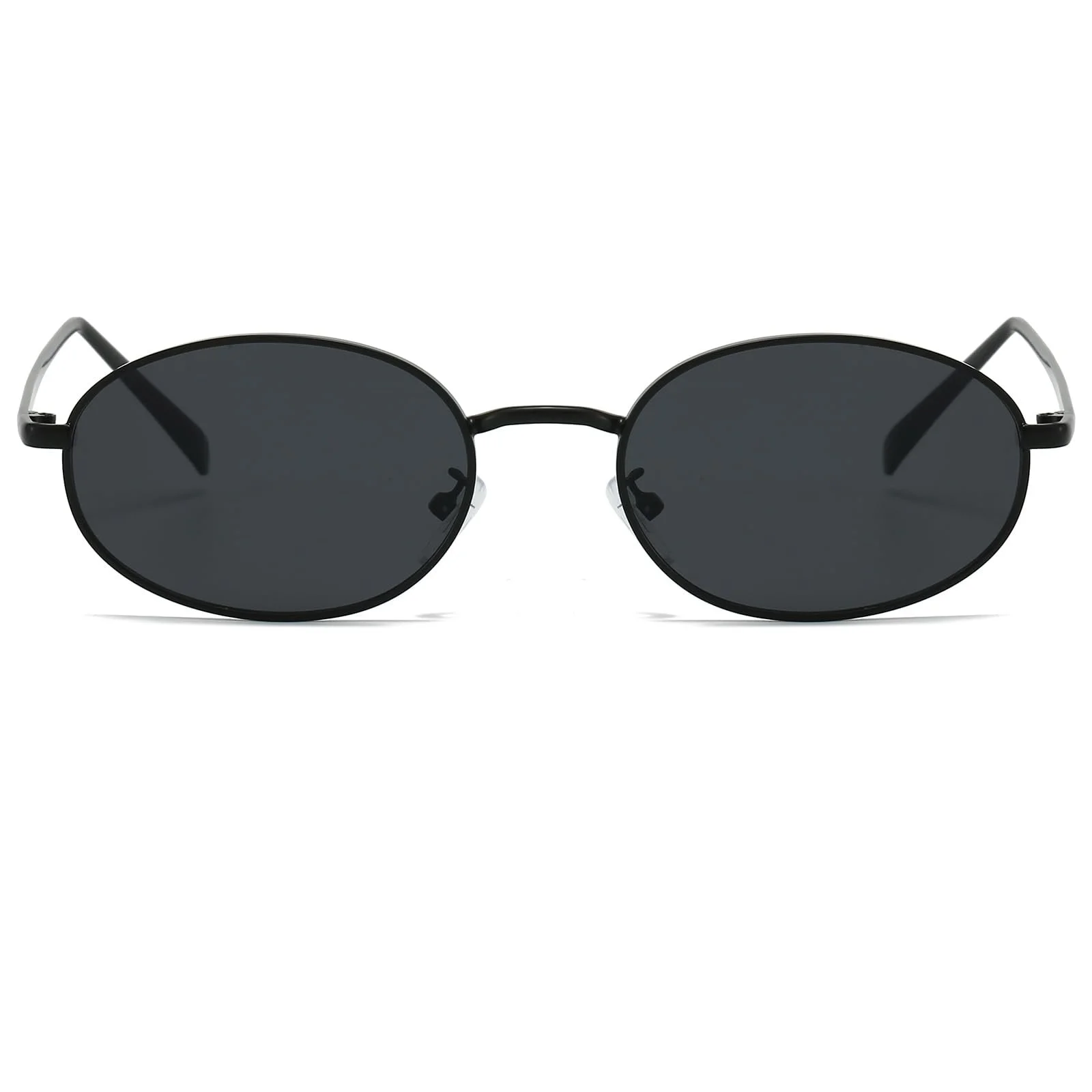 Сонцезахисні окуляри Овальні Ретро Ggpyyon для жінок та чоловіків, класичні вінтажні в стилі 90-х, металева оправа, фото №2