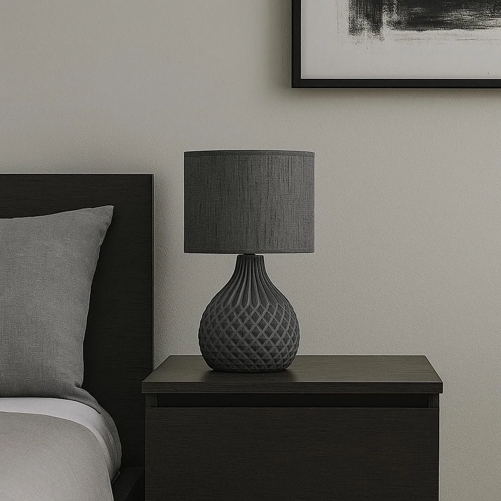 Настільна лампа Luxus Paris H 34 x Діаметр 20 E27 Кераміка Червоний, фото №7