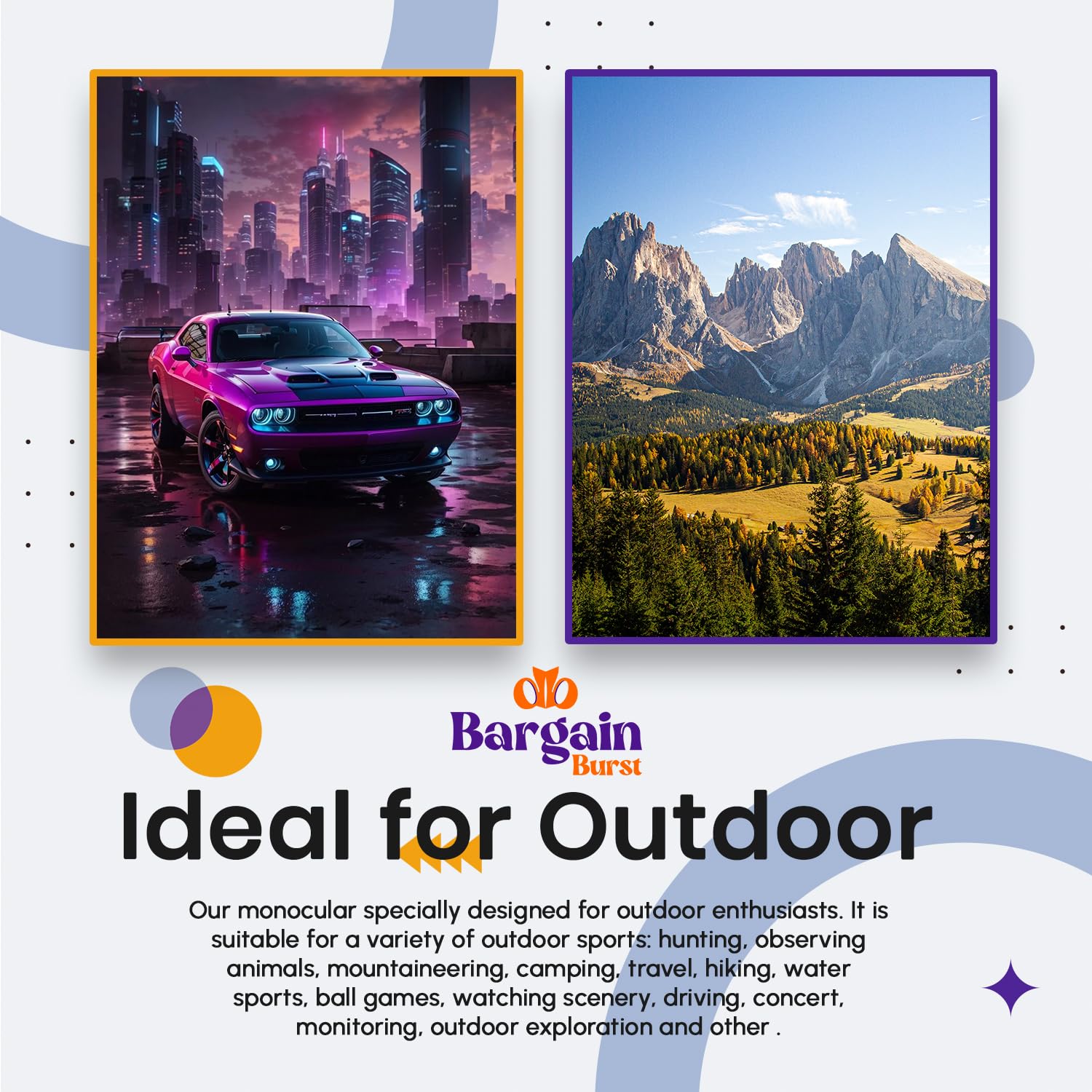 Монокуляр Burst 80 x 100 Телескоп Потужний для смартфона для дорослих Висока чіткість, фото №6