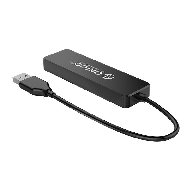 Концентратор USB2.0 Orico FL01-BK-BP 4хUSB2.0 Black CA913237, фото №2