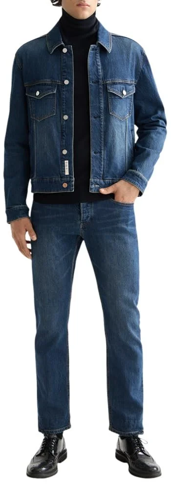 Куртка джинсовая Scotch & Soda Let It Rain 750 Years Celebration Denim Trucker Jacket, фото №4