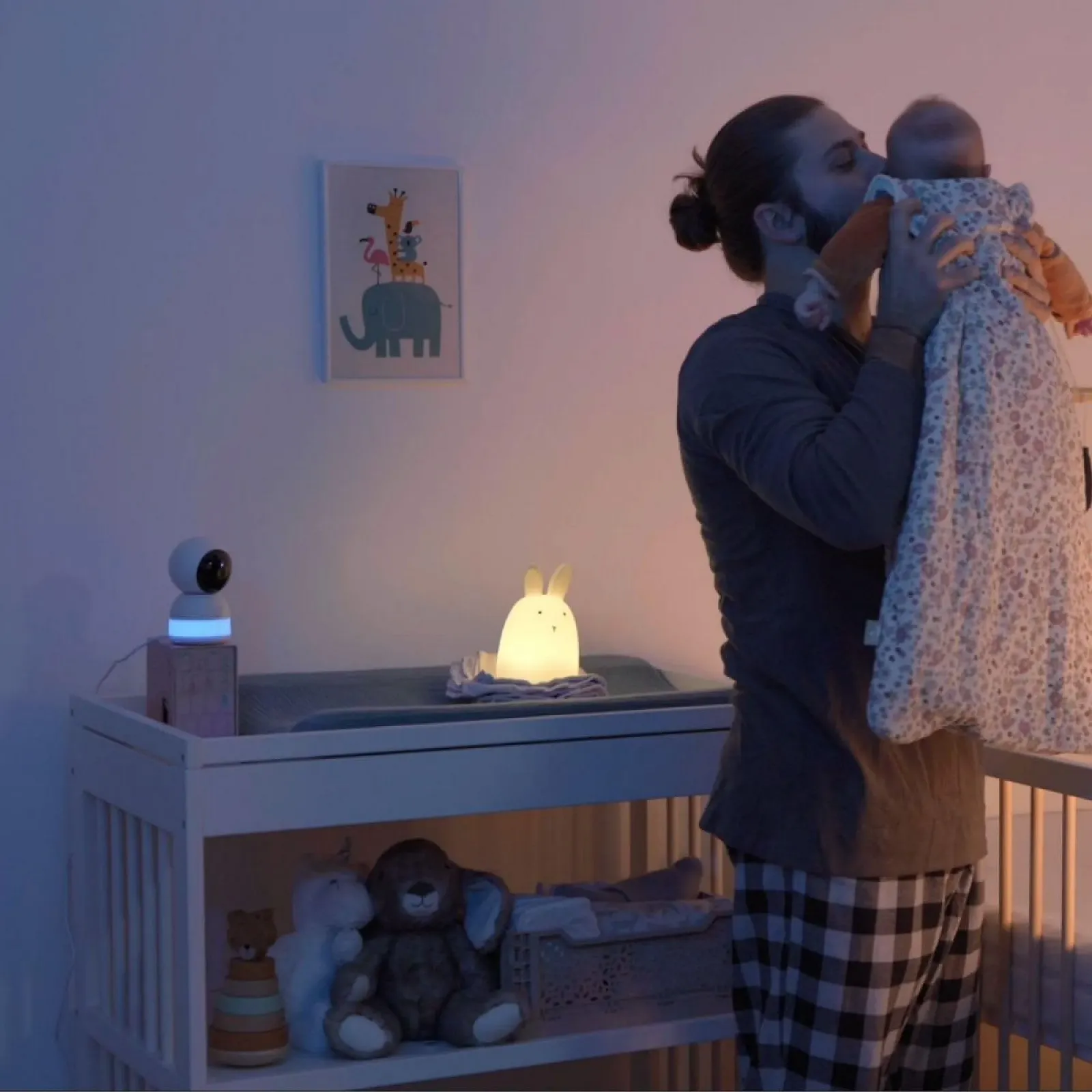 Відеоняня BÉABA Zen Night Light 720P HD 360° White, фото №8
