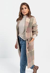 Шерстяное пальто camel active с лацканами synthetic.ua - Фото 1