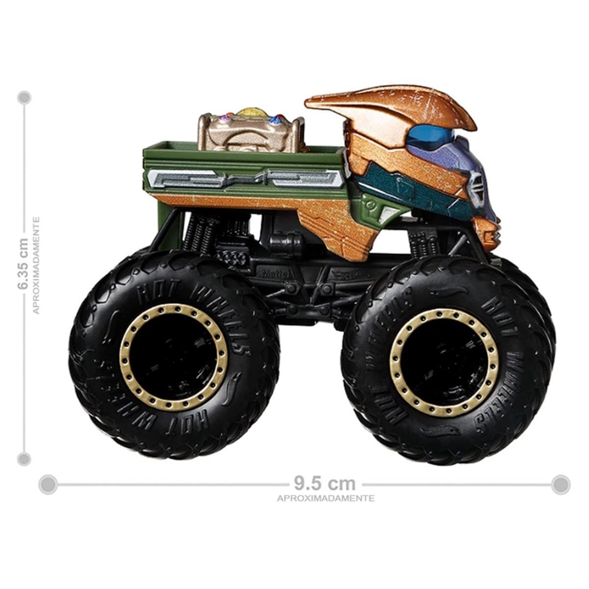 Автомобіль Hot Wheels Monster Trucks 1:64 Marvel Thanos HHH73, фото №2
