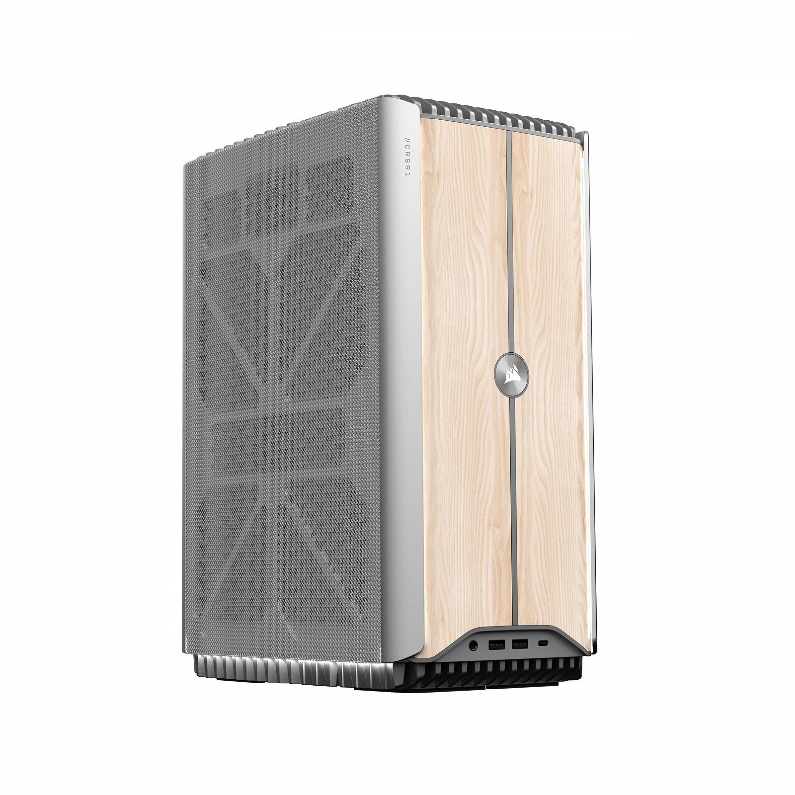 ПК Corsair ONE i500 Gaming PC з рідинним охолодженням Intel Core i9 14900K CPU з рідинним охолодженням NVIDIA GeForce RTX 4090 GPU 64GB Vengeance DDR5 2TB M.2 SSD Світле дерево, фото №1