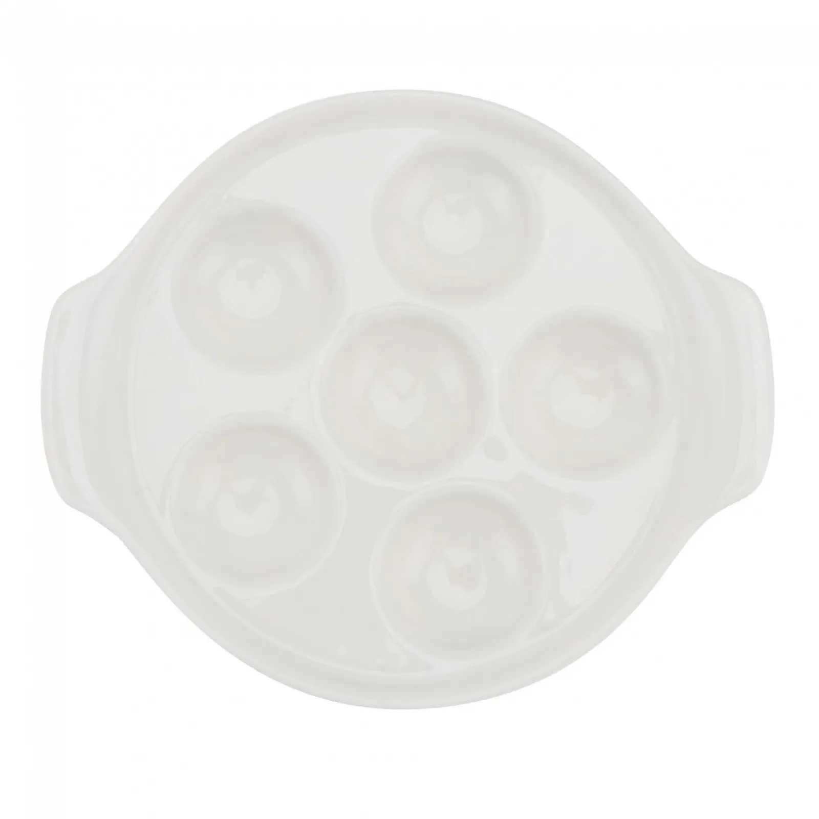 Форма для запекания улиток керамическая с отверстиями термостойкая для посудомоечной машины с нескользящими углублениями Белая, фото №1 Форма для запекания улиток керамическая с отверстиями термостойкая для посудомоечной машины с нескользящими углублениями Белая, фото №1