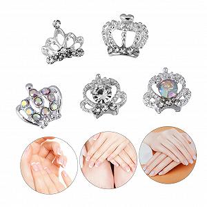 Украшения для ногтей Корона Элегантные 50 шт. Стразы для маникюра synthetic.ua - Фото 1