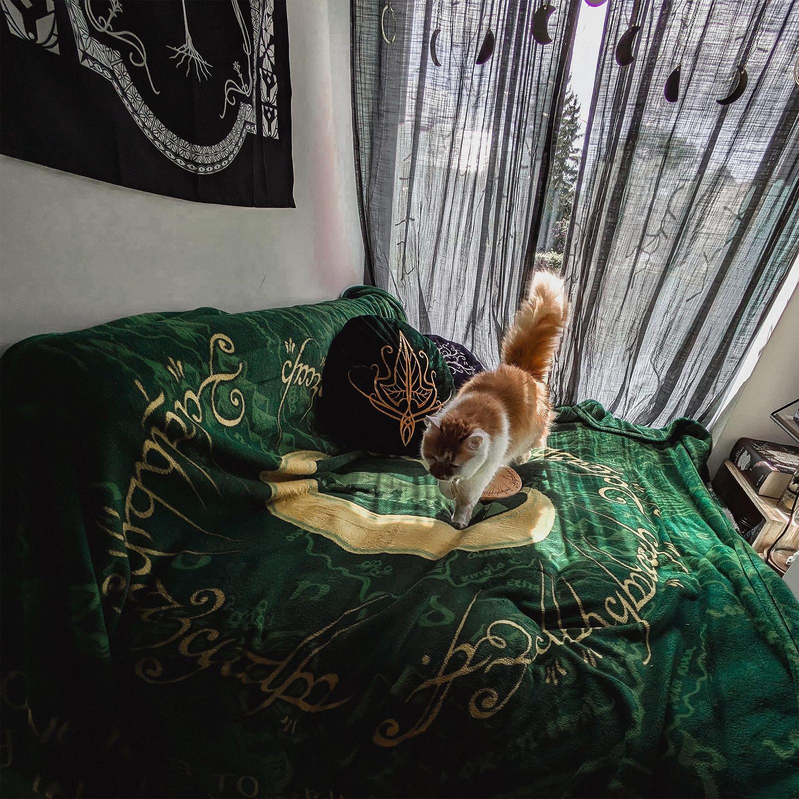 Флісова Покривало Elbenwald The Lord of the Rings XXL 180 x 220 см Зелений, фото №6 Флісова Покривало Elbenwald The Lord of the Rings XXL 180 x 220 см Зелений, фото №6