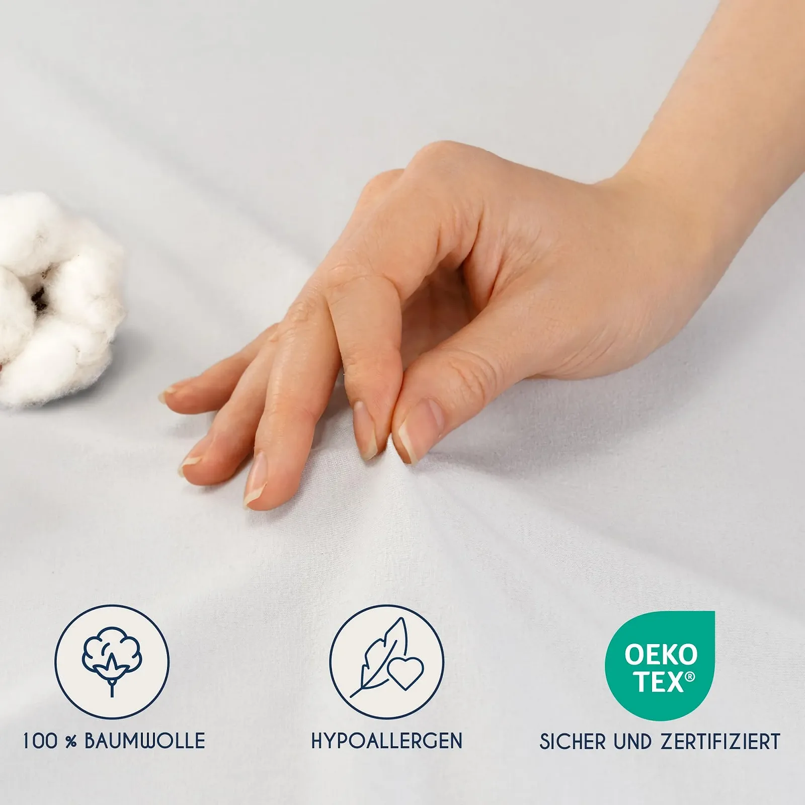 Простирадло на гумці Dreamzie Premium для топпера, фото №4 Простирадло на гумці Dreamzie Premium для топпера, фото №4