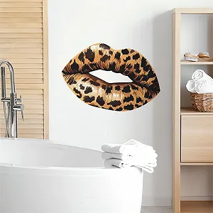 Наклейки на стіну Леопардовий принт Вінілові 30 x 90 см Коричневі synthetic.ua - Фото 1