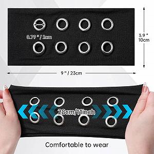 Повязка на голову Широкая Модная 3 шт. с люверсами для женщин цена на synthetic.ua - Фото 1 Повязка на голову Широкая Модная 3 шт. с люверсами для женщин synthetic.ua - Фото 1