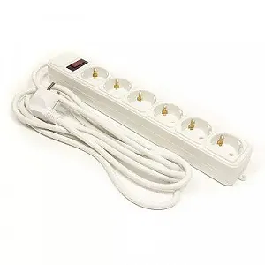 Сетевой фильтр питания PowerPlant 3 м, 6 розеток, евростандарт (JY-1057/3) (PPSA10M30S6) synthetic.ua - Фото 1