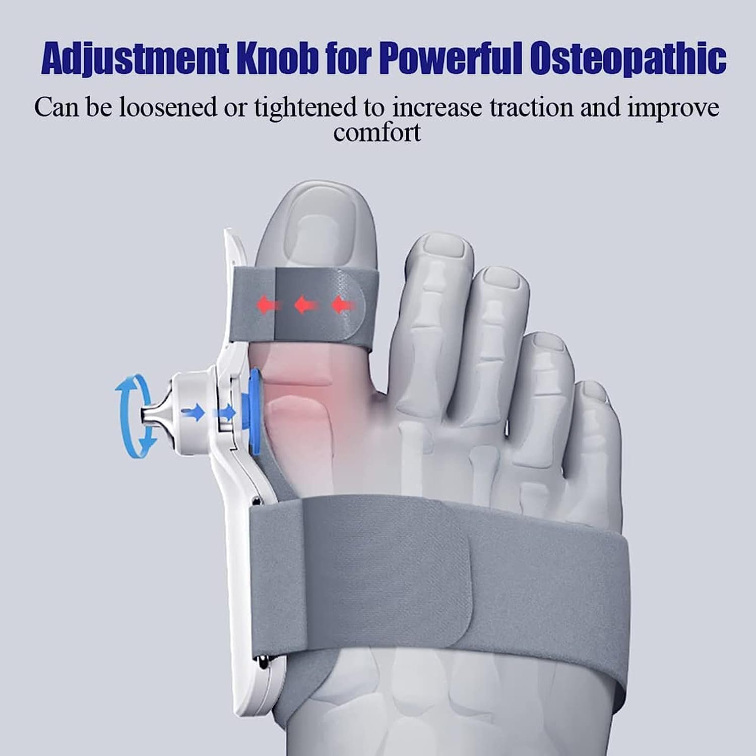 Коректор великого пальця стопи для чоловіків і жінок з 3 кутовими фіксуючими пластинами, фото №2