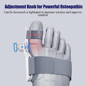 Коректор великого пальця стопи для чоловіків і жінок з 3 кутовими фіксуючими пластинами synthetic.ua - Фото 1