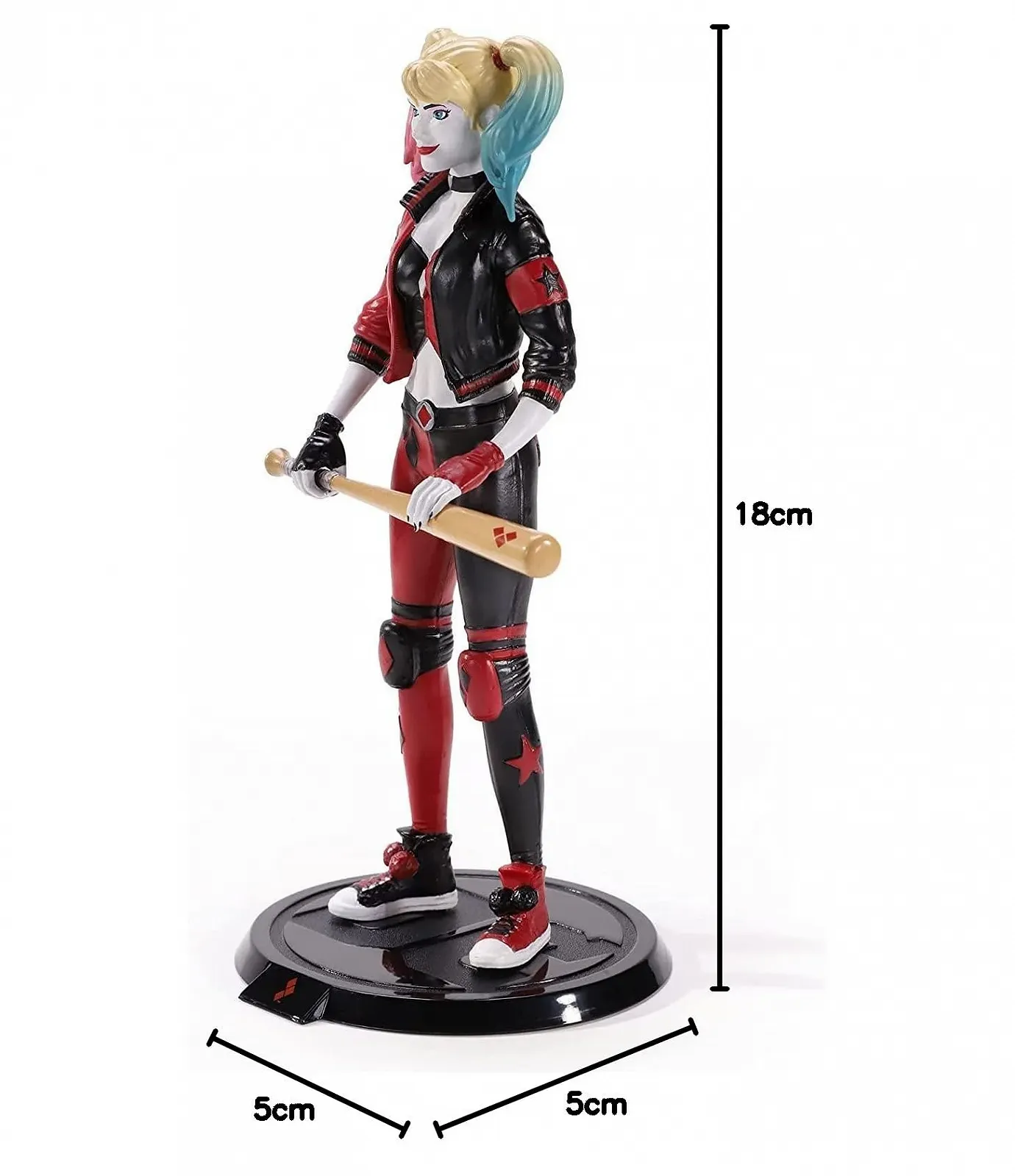 Ігрова фігурка Noble Toys Bendyfigs DC Comics Harley Rebirth гнучка з аксесуарами, фото №8