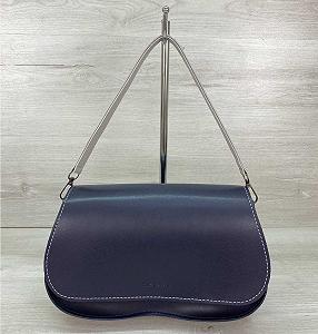 Жіноча сумка синя з коротким і довгим ременем, через плече synthetic.ua - Фото 1