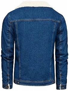 Чоловіча джинсова куртка Recea - Синя - M synthetic.ua - Фото 1