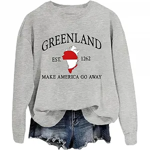 Свитшот Greenland Unisex Make America Go Away Shirt - Фото 1