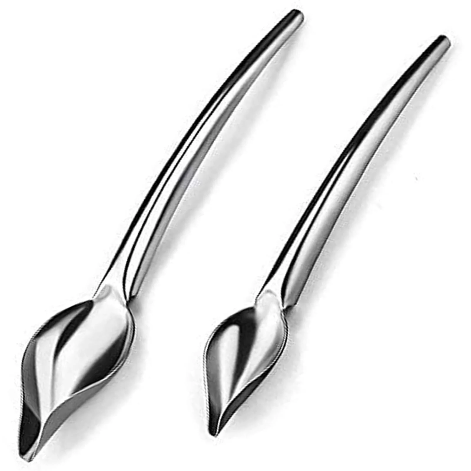 Набір з 2 декоративних ложок з нержавіючої сталі з прецизійними наконечниками, фото №8