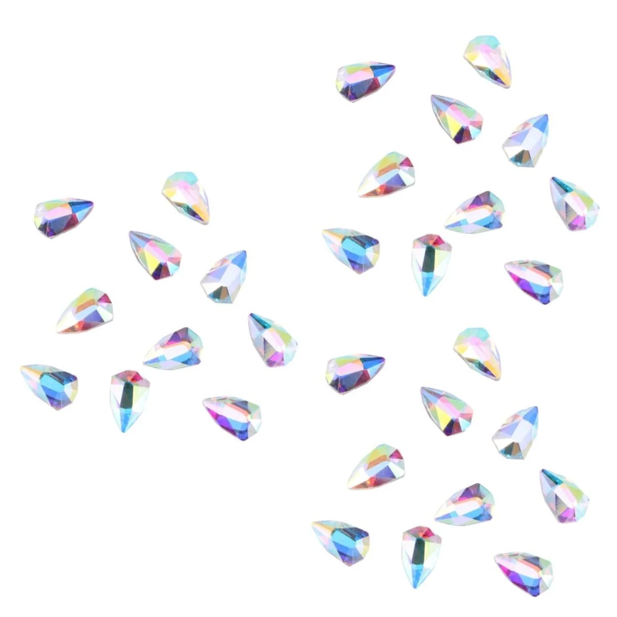 Стразы для ногтей FRCOLOR Имитация Форма щита 30 шт., фото №1