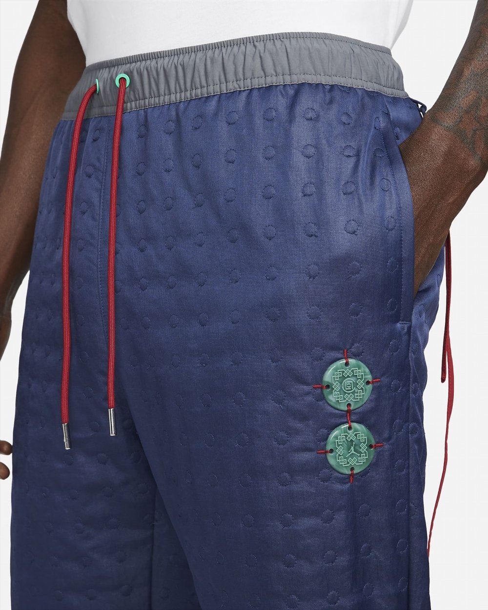 Штани Jordan x CLOT Woven Pants Navy L, фото №3